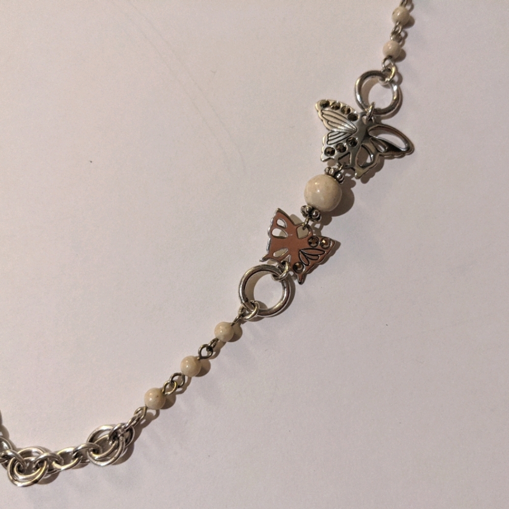Butterfly and Floral Brighton Necklace